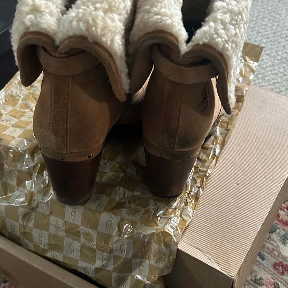 Ugg Brown Shearling-Lined Clogs - image 7